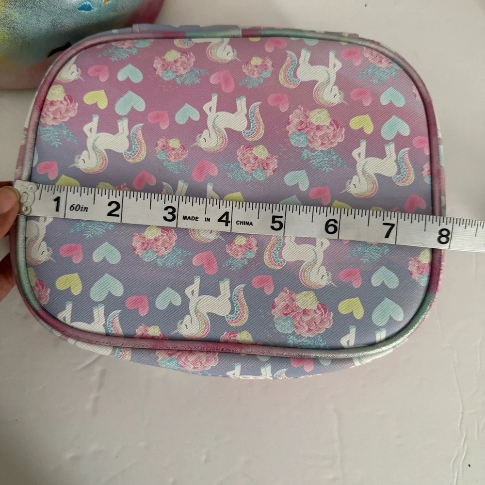 Underonesky Colorful Unicorn Clear Tote Bag and travel bags